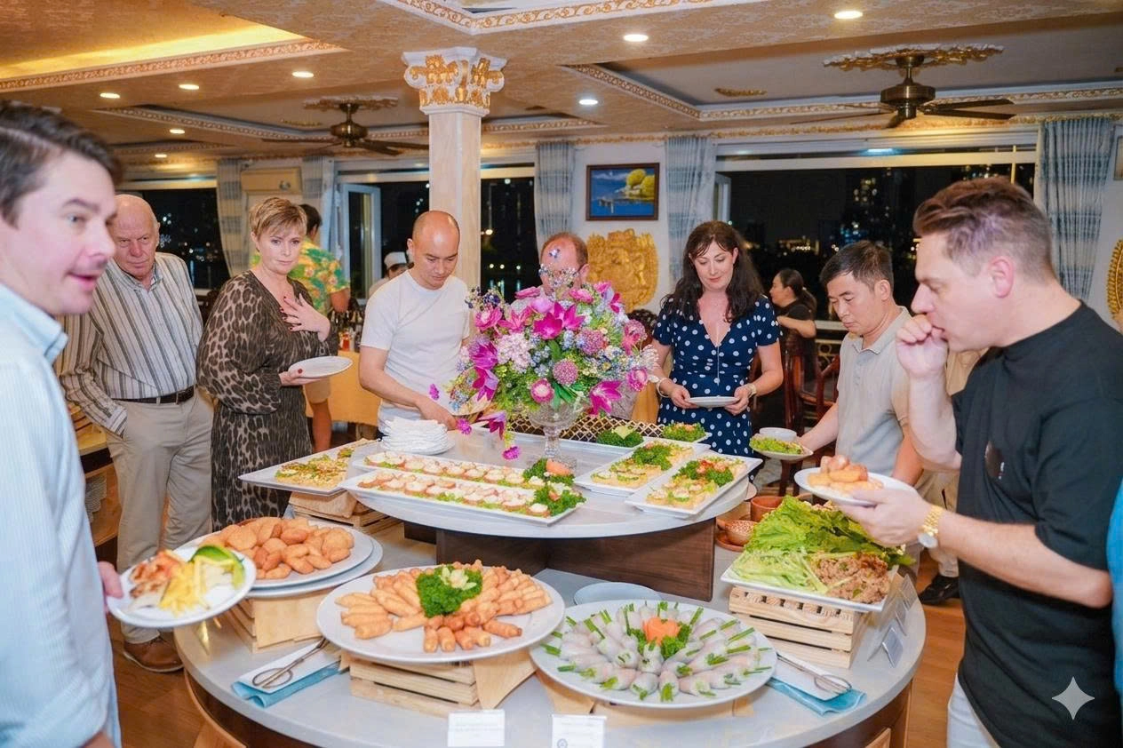Savor the Night: Indochina Queen Dinner & Saigon River Cruise