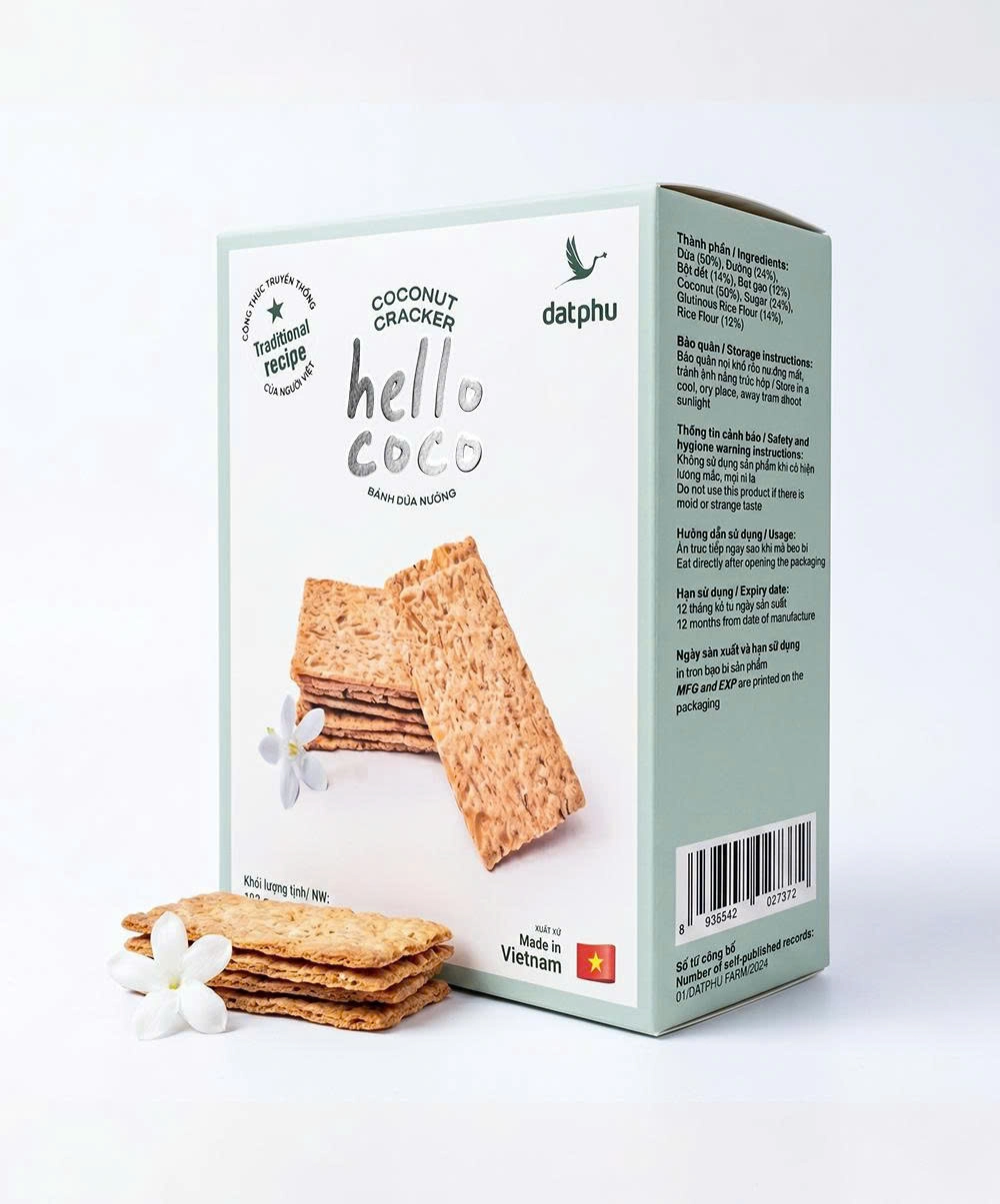 Vietnamese Traditional Crispy Coconut Crackers | Dat Phu