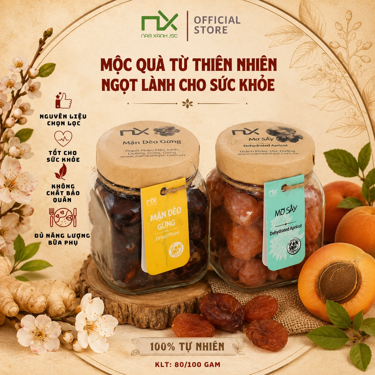 Vietnamese Traditional Spiced Fruits - Assorted Flavors | Nam Xanh