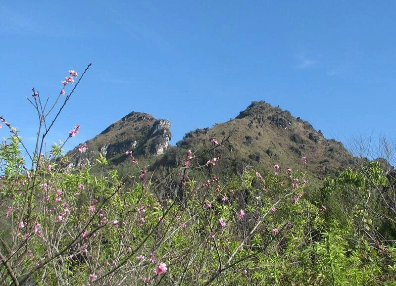 Ham Rong Mountain near the town center