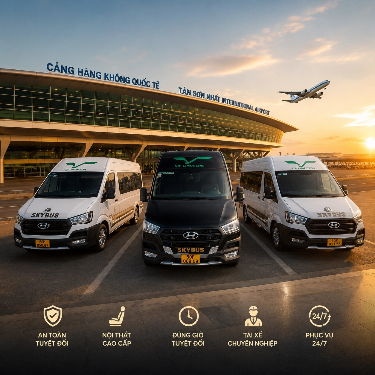 Limousine Transfer Service from Tan Son Nhat Airport to Vung Tau