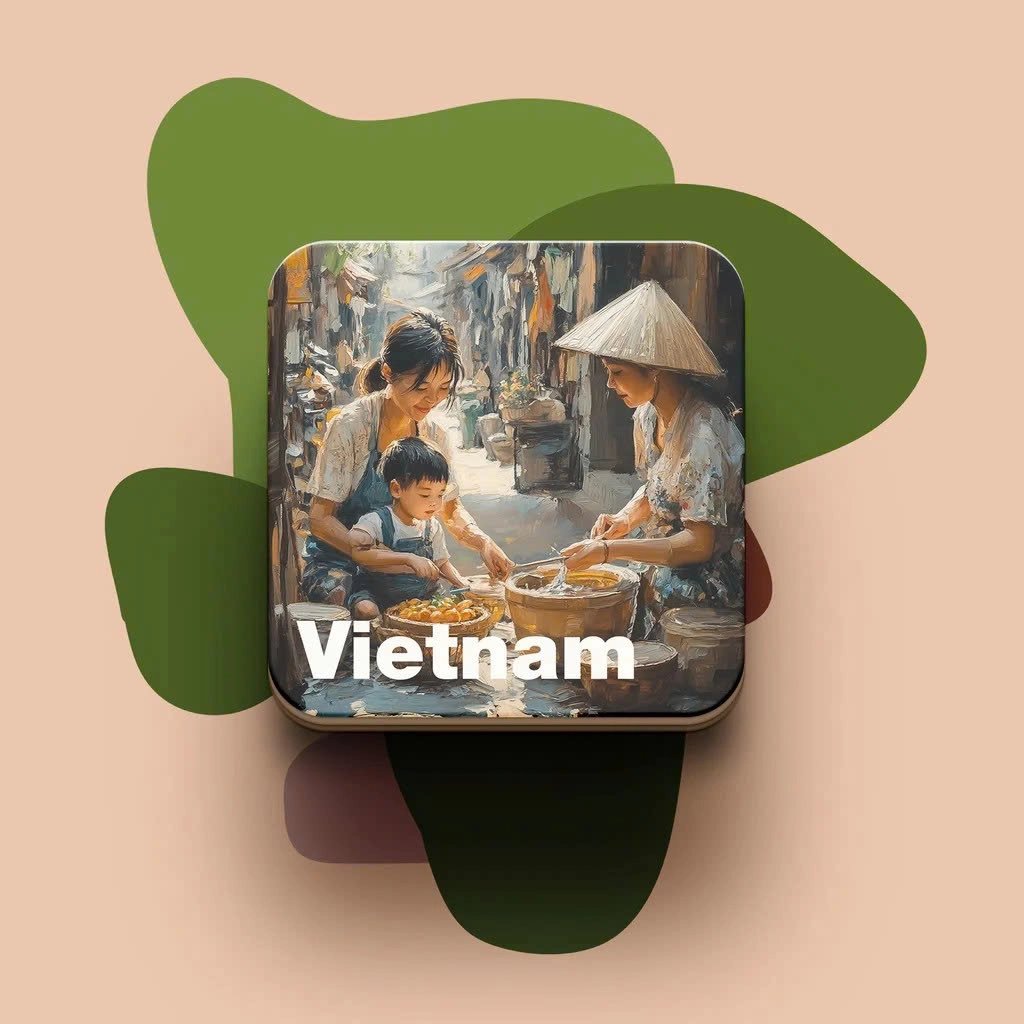 越南风情纪念杯垫 | Chodole