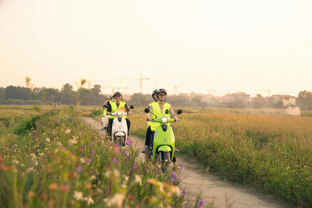 Eco Tour | Explore Ha Noi City by E-Motorbike
