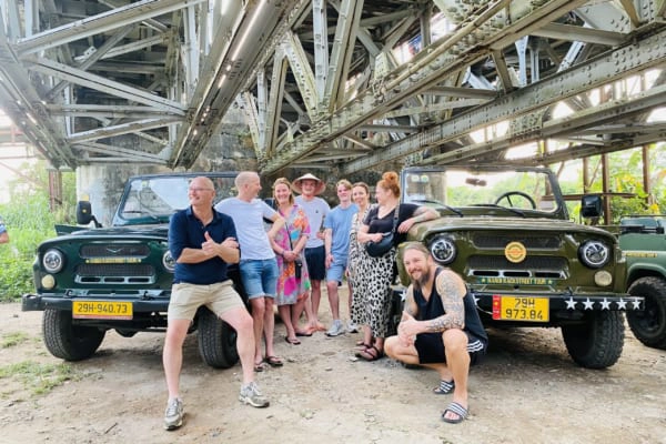 Half-day Explore Hanoi City, Train Street & Red River Countryside Combo by Jeep