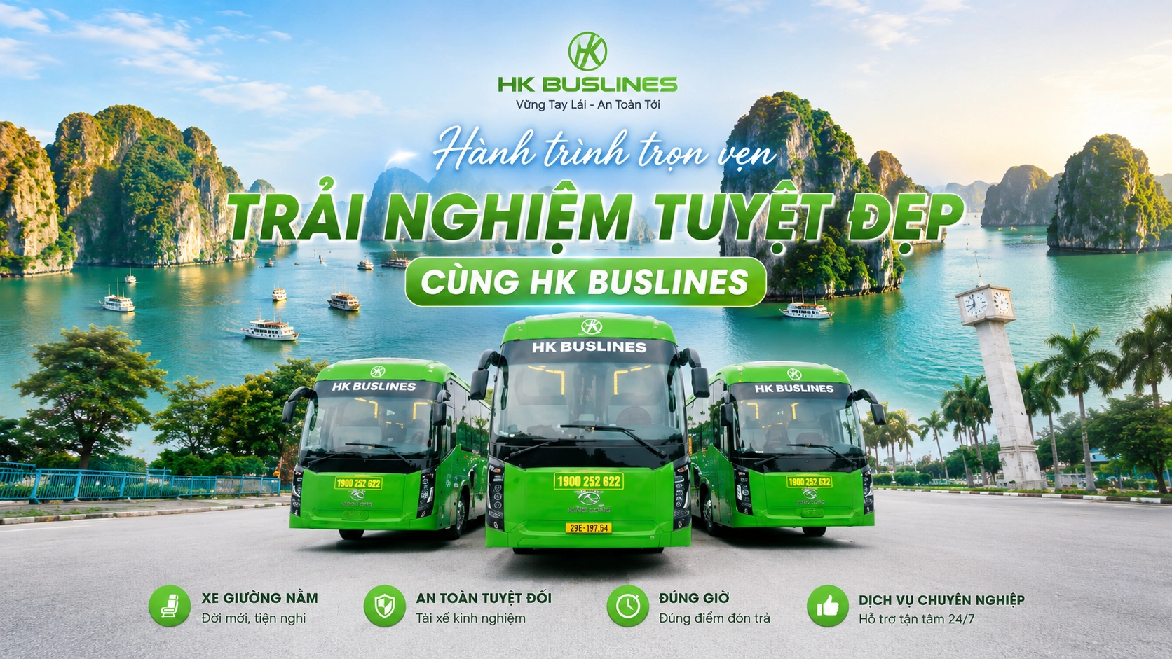 VIP Cabin Shuttle Bus Service from Ha Long to Phong Nha