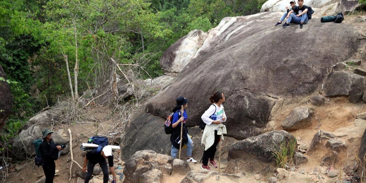 Hike Chua Chan Mountain for scenic views