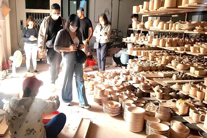 Eco Tour | Explore Bat Trang Ceramic Village by E-Motorbike with Ao Dai Female Riders