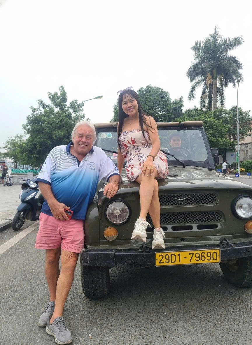 Golden Hour Jeep Adventure in Hanoi