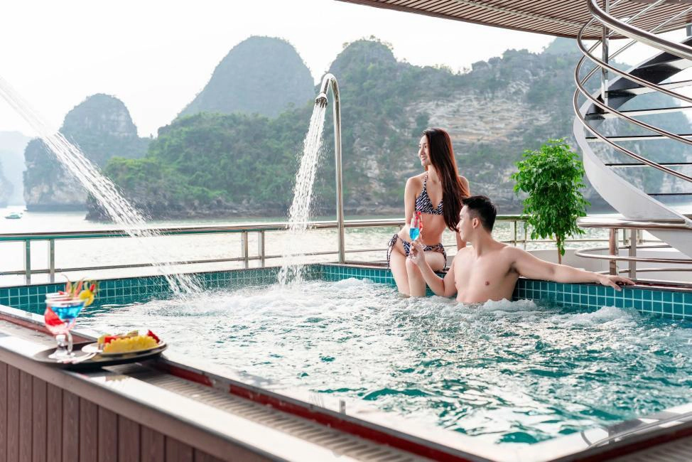 Diamond Era Luxury Day Cruise | Discover Beautiful Scenery Ha Long Bay with Sung Sot & Ti Top | Vietnam