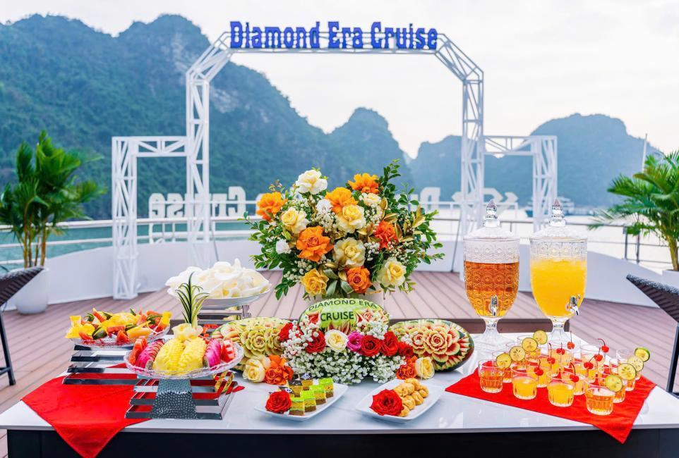 Diamond Era Luxury Day Cruise | Discover Beautiful Scenery Ha Long Bay with Sung Sot & Ti Top | Vietnam