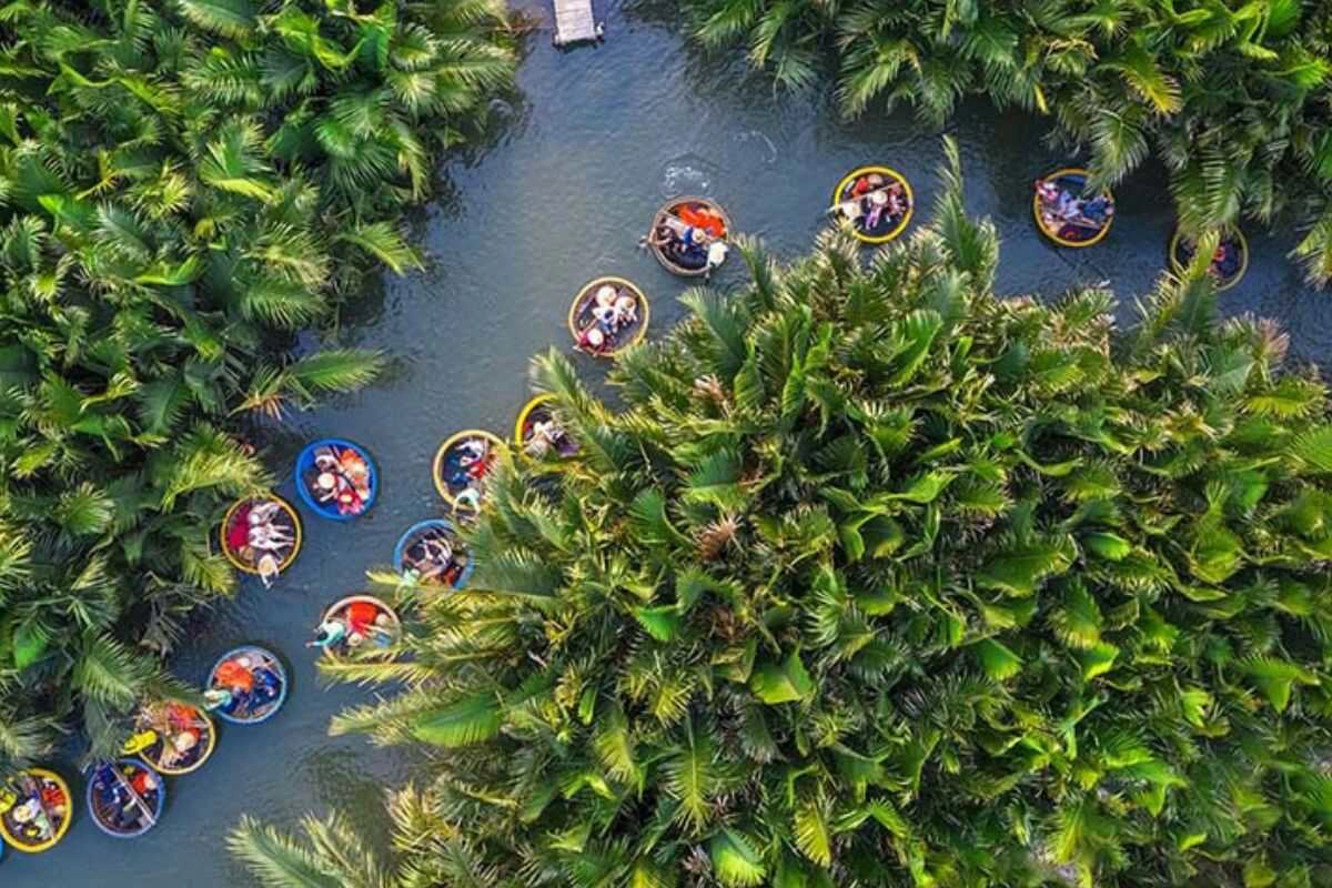 Bay Mau Coconut Forest is one of the most unique attractions