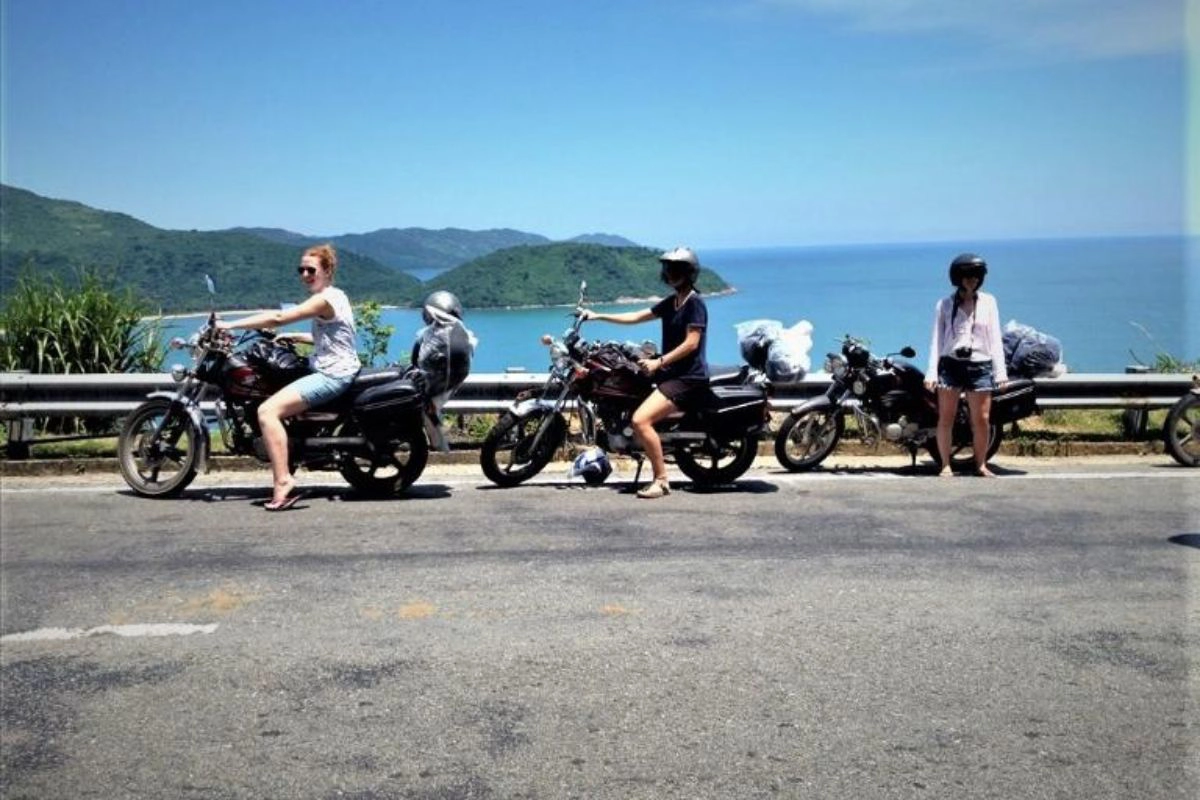 Private cars and motorbikes make the route more scenic