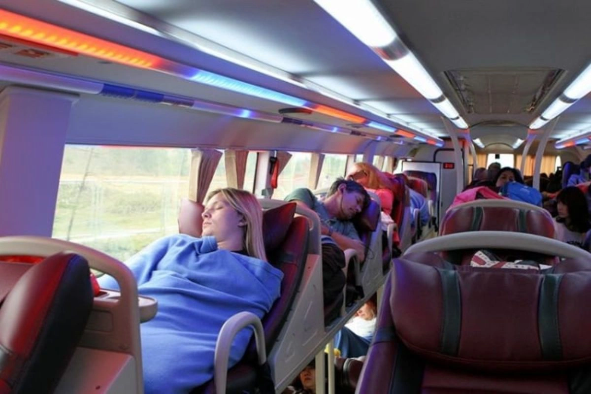 Sleeper buses offer an affordable overnight journey