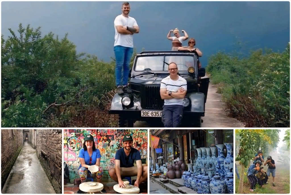 Day Tour | Explore Hanoi Suburban Life & Culture with a Visit to Bat Trang Pottery Village by Jeep