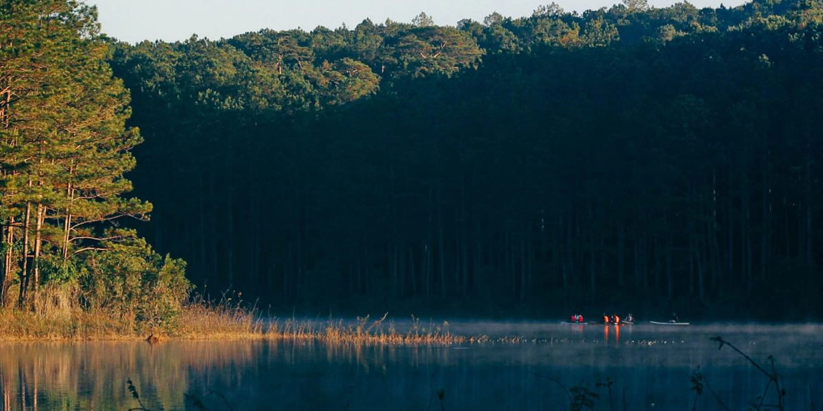 Sunset over Tuyen Lam Lake