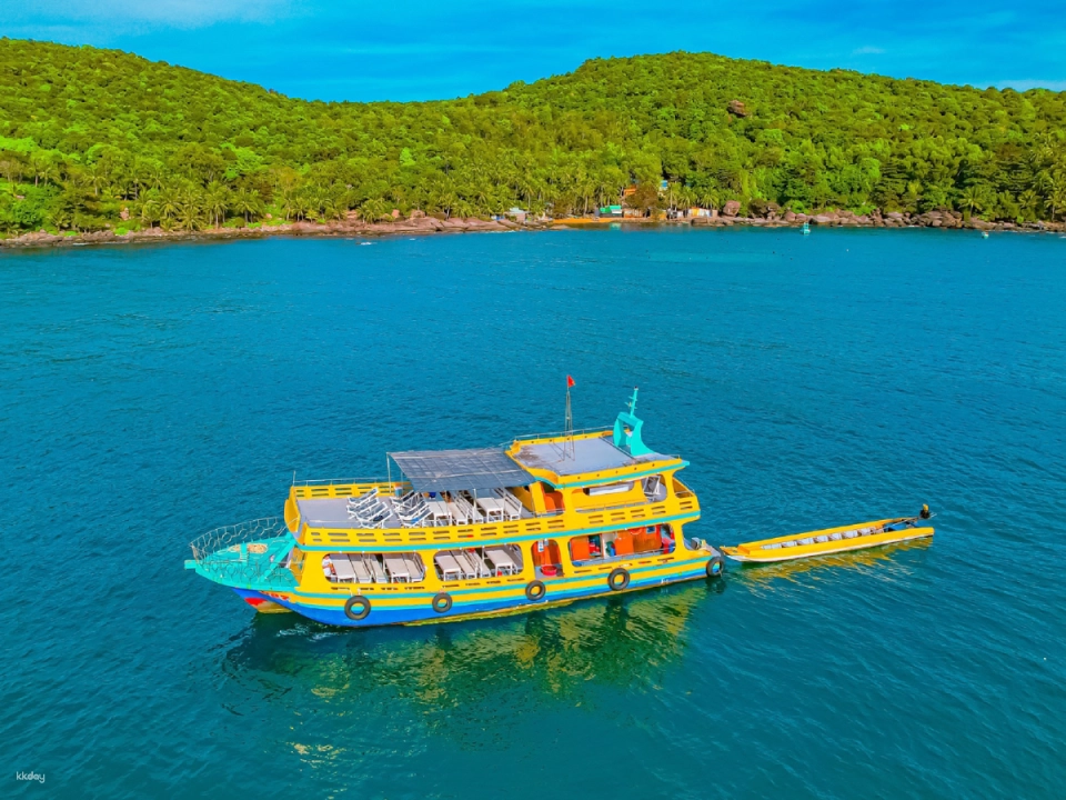 Day Tour | Phu Quoc 3 Islands Tour on Junk Cruise: Island Hopping Shared Tour, Snorkeling Experience, Seafood Lunch on the Boat | Vietnam