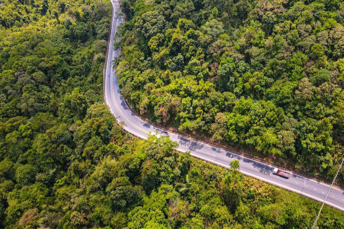 The Bao Loc route climbs from busy lowlands into peaceful highland scenery