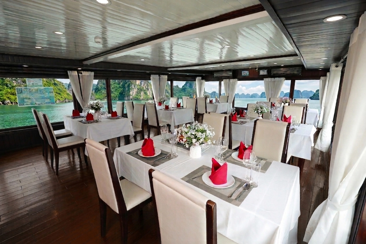 3D2N Tour | Sunlight Legend Cruise (14 Cabins) from Cat Ba Island to Ha Long Bay