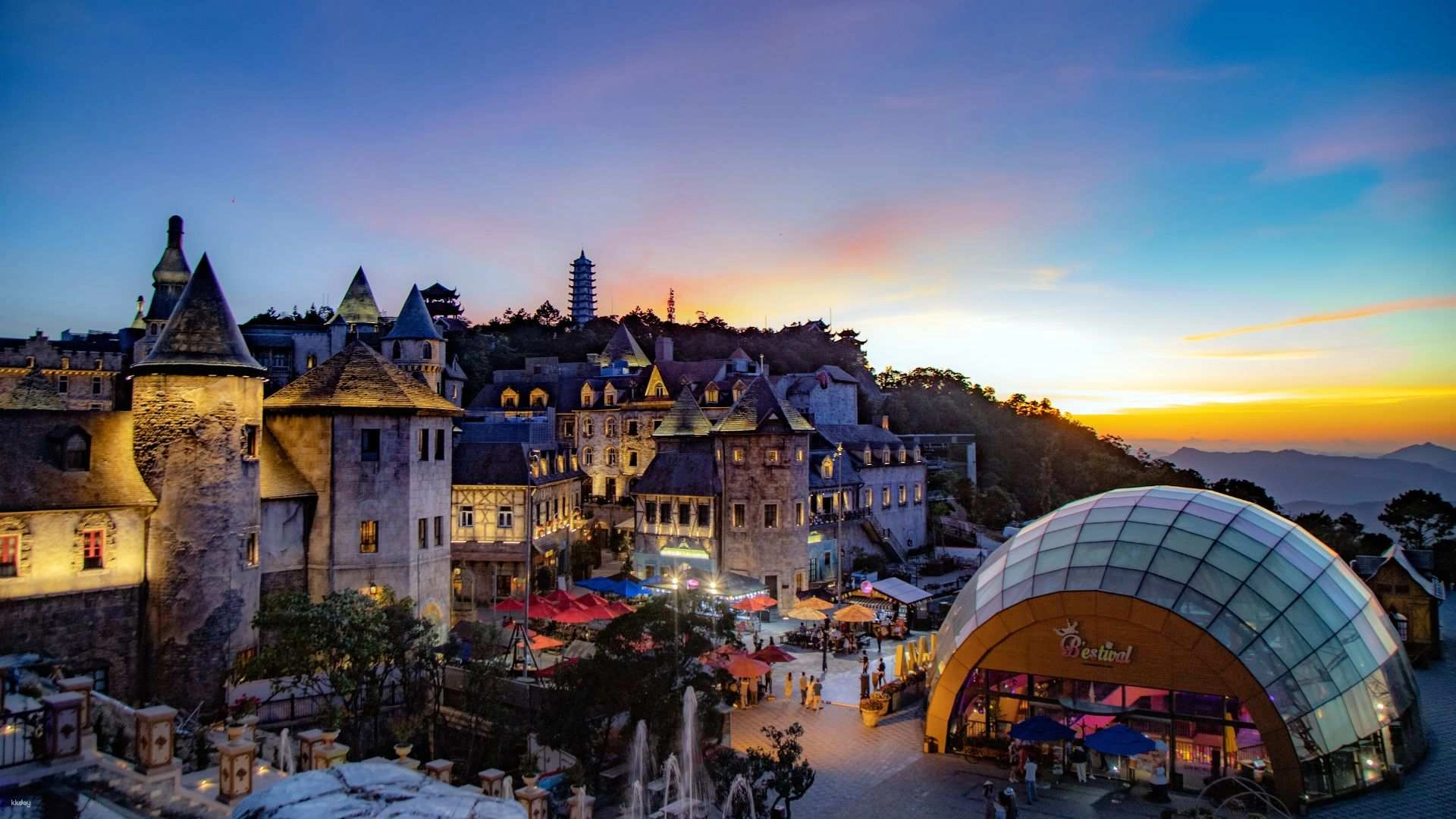 Enjoy Ba Na Hills By Night And Golden Bridge with Buffet Dinner and Round Trip Shuttle Bus | Depart from Danang 