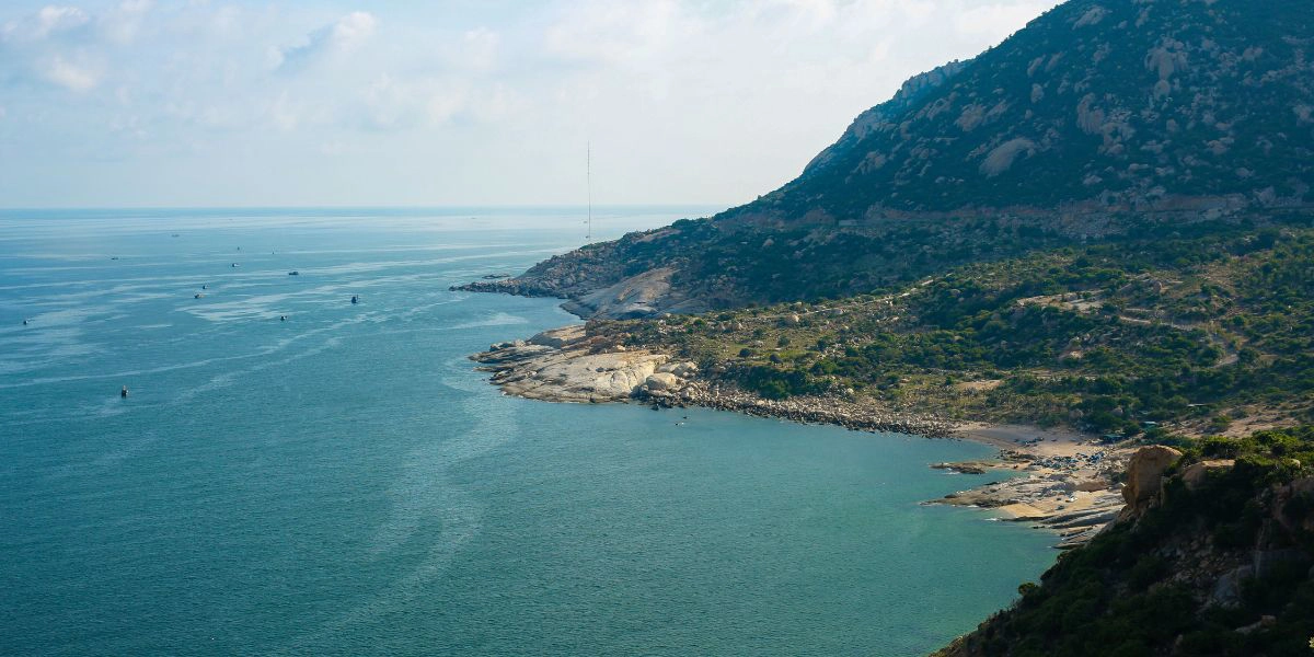 Phan Rang sunlit sand dunes