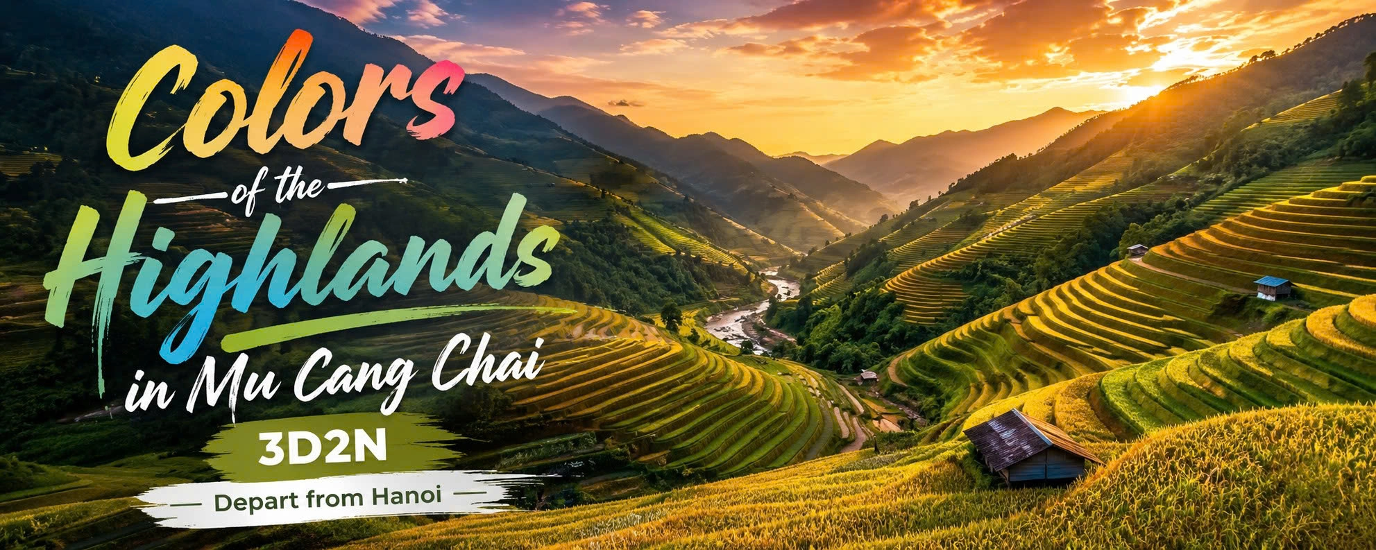 3N2D Tour | Colors of the Highlands in Mu Cang Chai Depart from Hanoi