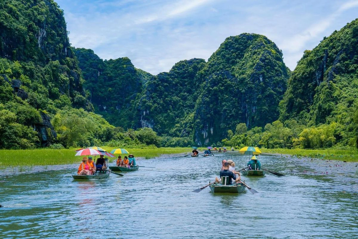 Ninh Binh offers peaceful river views for couples