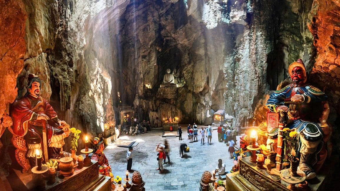 Day Tour | Son Tra Peninsula - Marble mountain - Hoi An Acient town From Da Nang (with Chinese guide option)