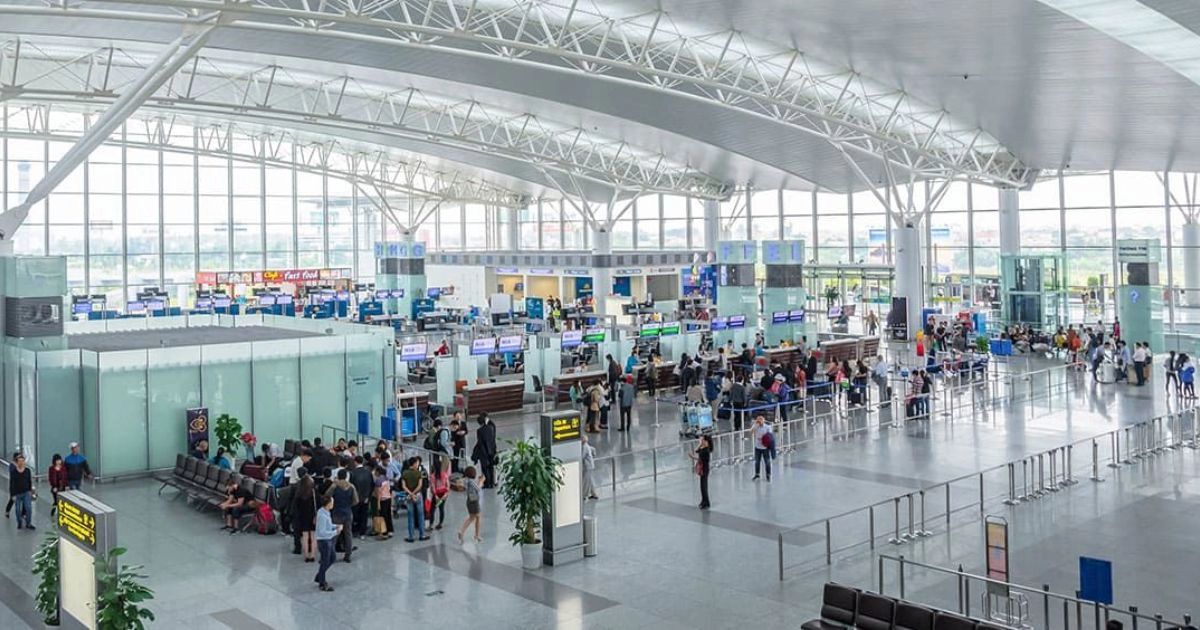 Noi Bai International Airport departure terminal Vietnam