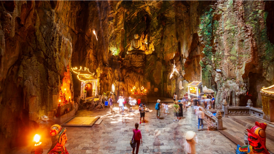 Day Tour | Marble Mountains, Am Phu Cave & Linh Ung Pagoda Private Tour (with English & Korea Tour Guide) from Da Nang