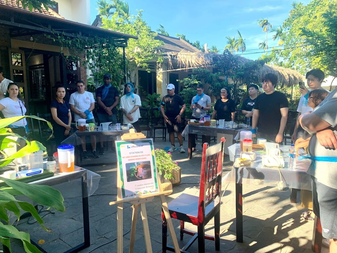 DIY Used Cooking Oil Recycling & Handmade Soap Workshop in Hoi An