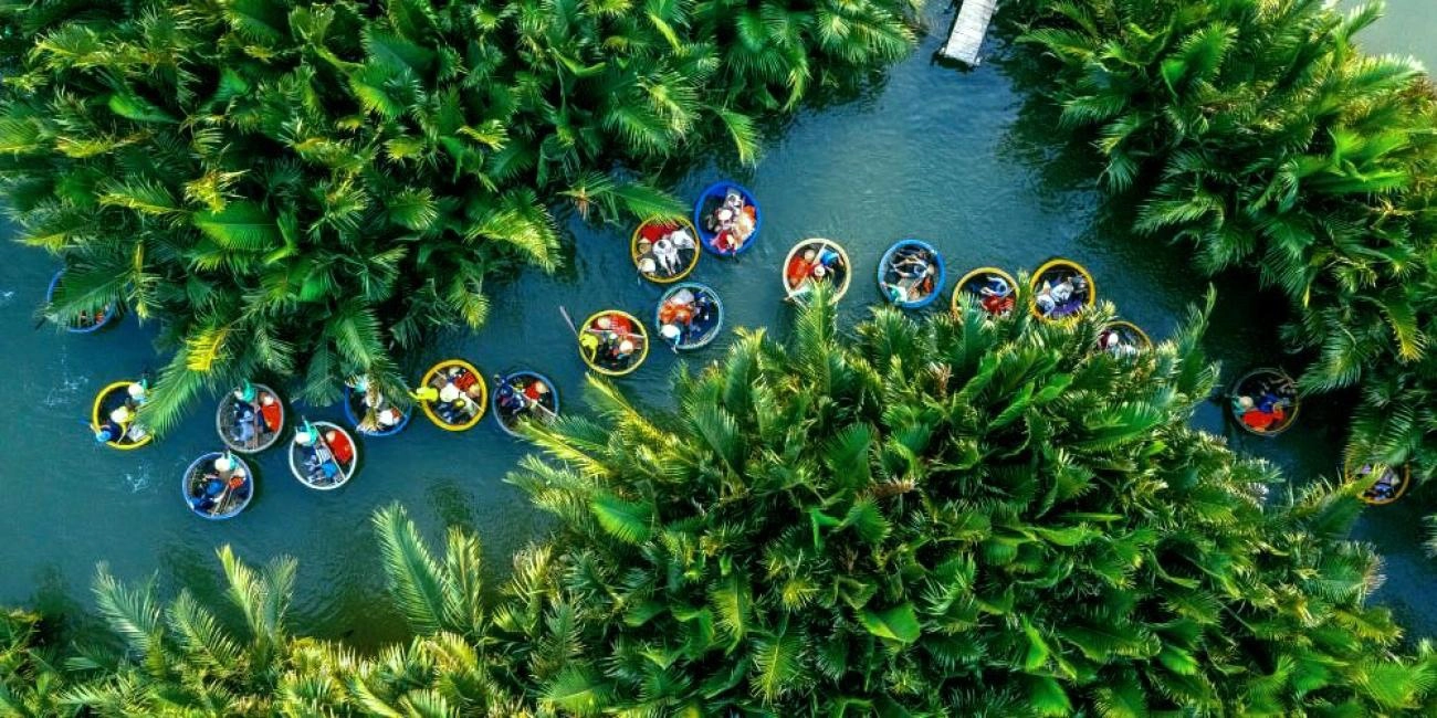 Day Tour | Explore Marble Mountain, An Bang Beach, Basket Boat, Cooking Class, Lantern Boat, and Night Market
