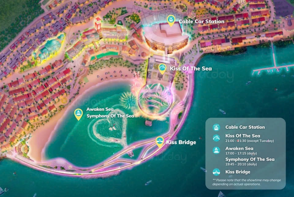 Kiss Of The Sea & Symphony Of The Sea Show Ticket in Phu Quoc