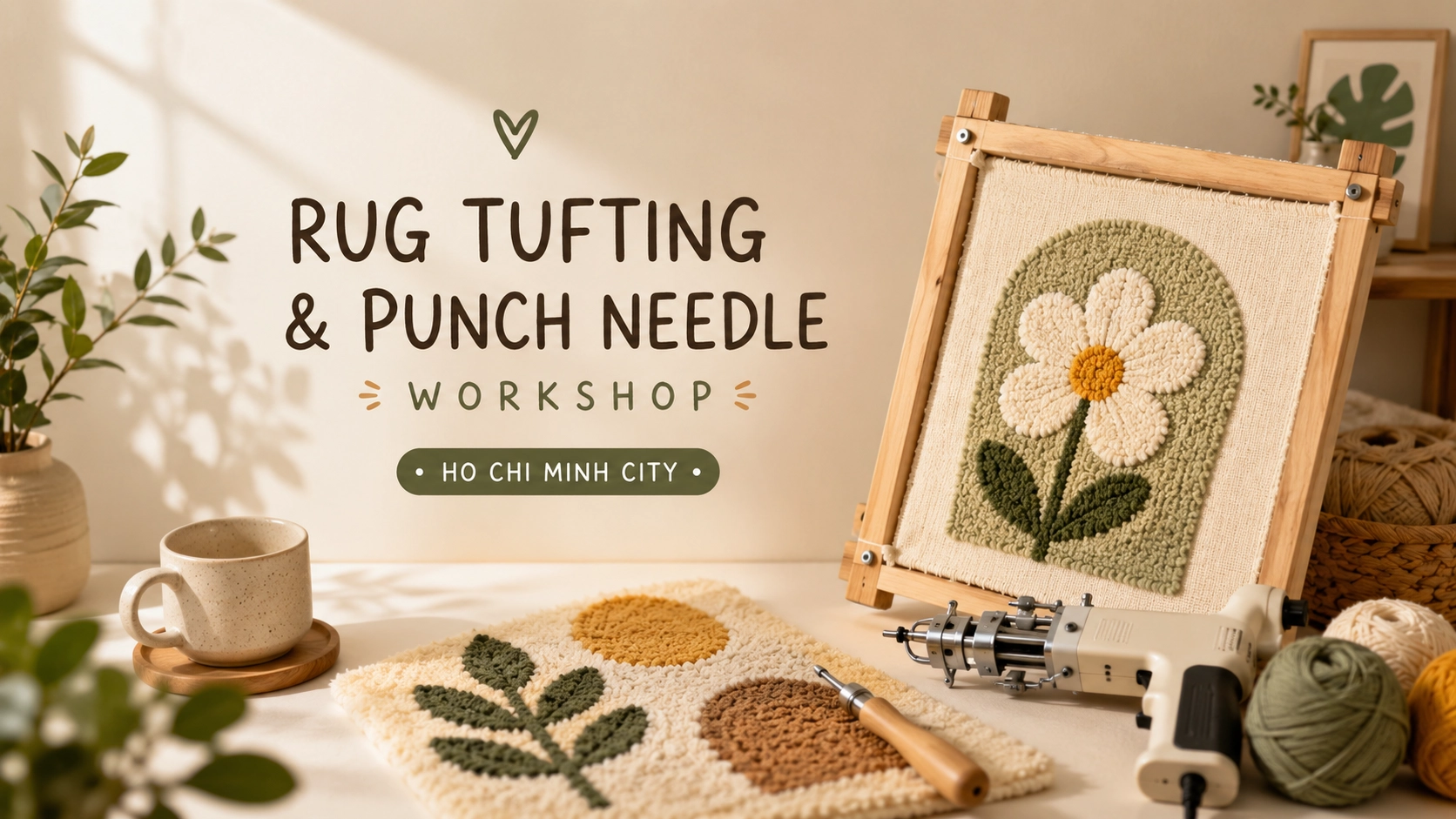 Rug Tufting & Punch Needle Workshop in Ho Chi Minh city