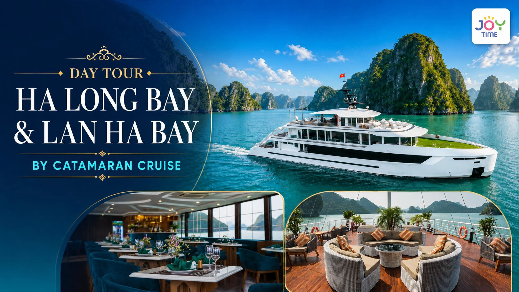 Day Tour | Explore Ha Long Bay & Lan Ha Bay by Catamaran Cruise