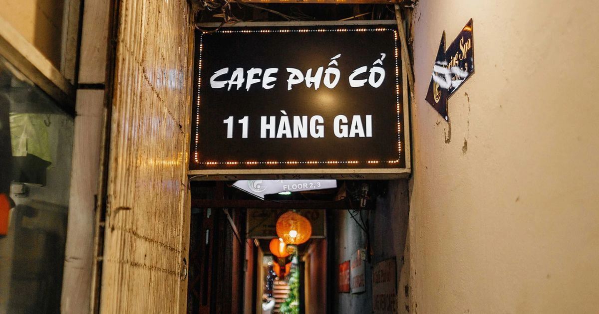 Cafe pho co rooftop egg coffee hanoi