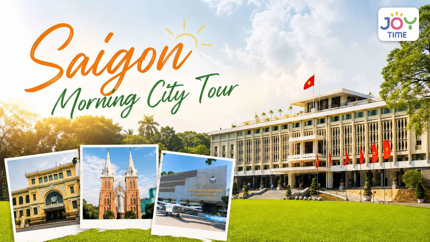 Day Tour | Saigon Instagrammable Morning City Tour: Independence Palace, Central Post Office, Notre Dame Cathedral, War Remnants Museum | Ho Chi Minh City