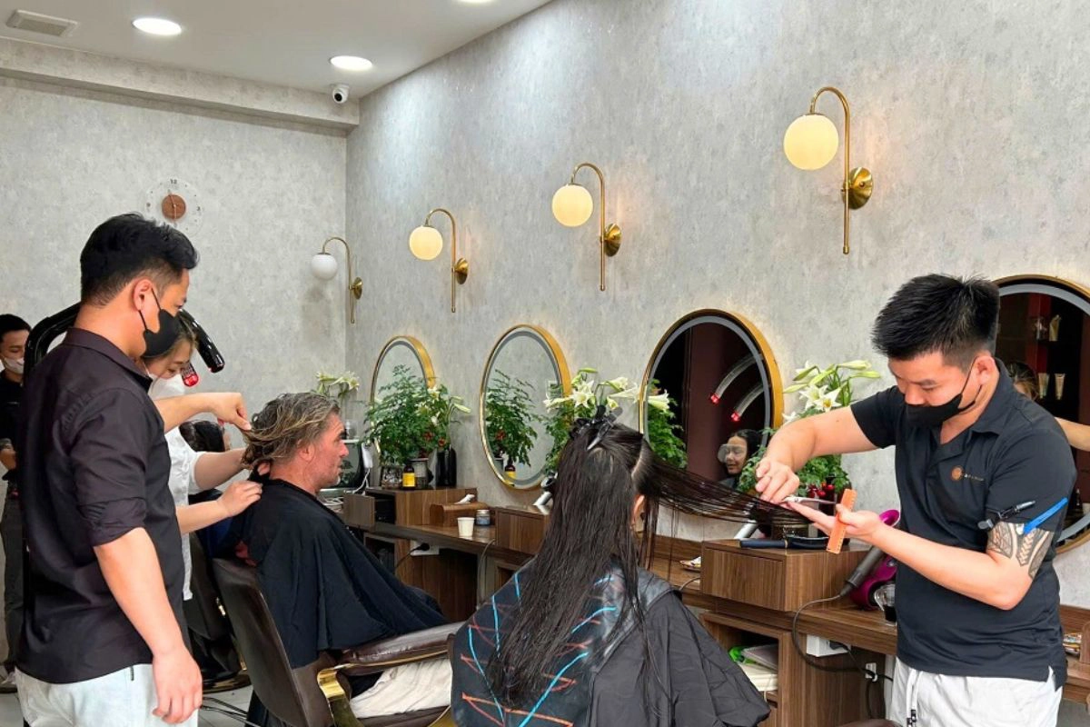 Hair salons in Hanoi are known for their creative cuts and expert coloring