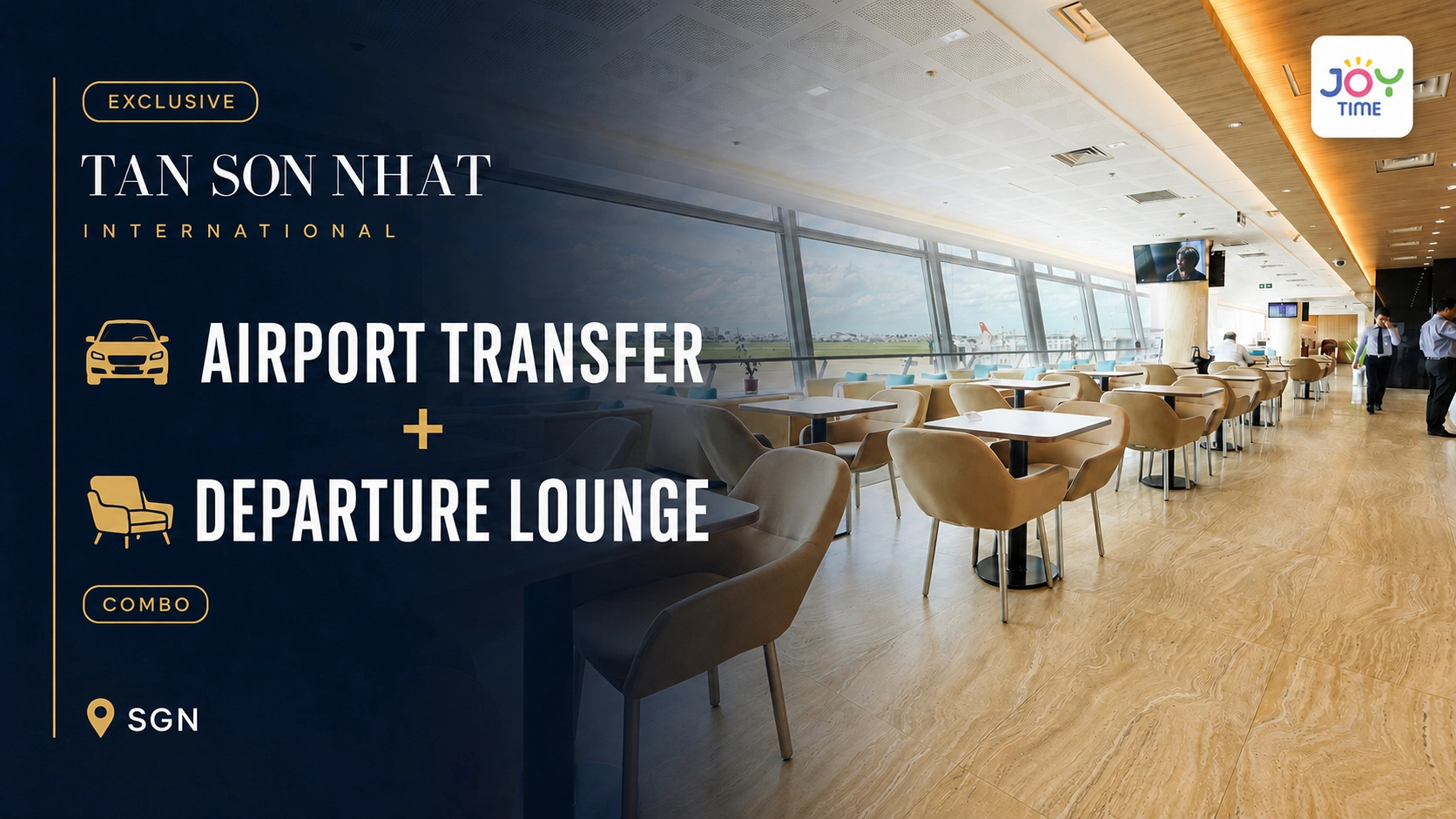 [Exclusive] International Airport Transfer & Departure Lounge Combo | Tan Son Nhat Airport (SGN) 