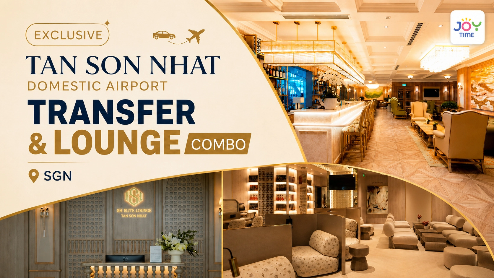 [Exclusive] Domestic Airport Transfer & Departure Lounge Combo | Tan Son Nhat Airport (SGN)