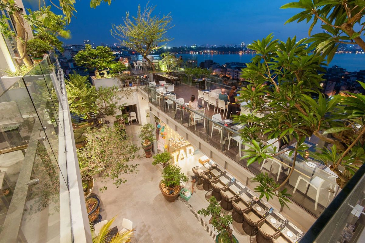 Six Degrees offers elegant West Lake views beyond the Old Quarter