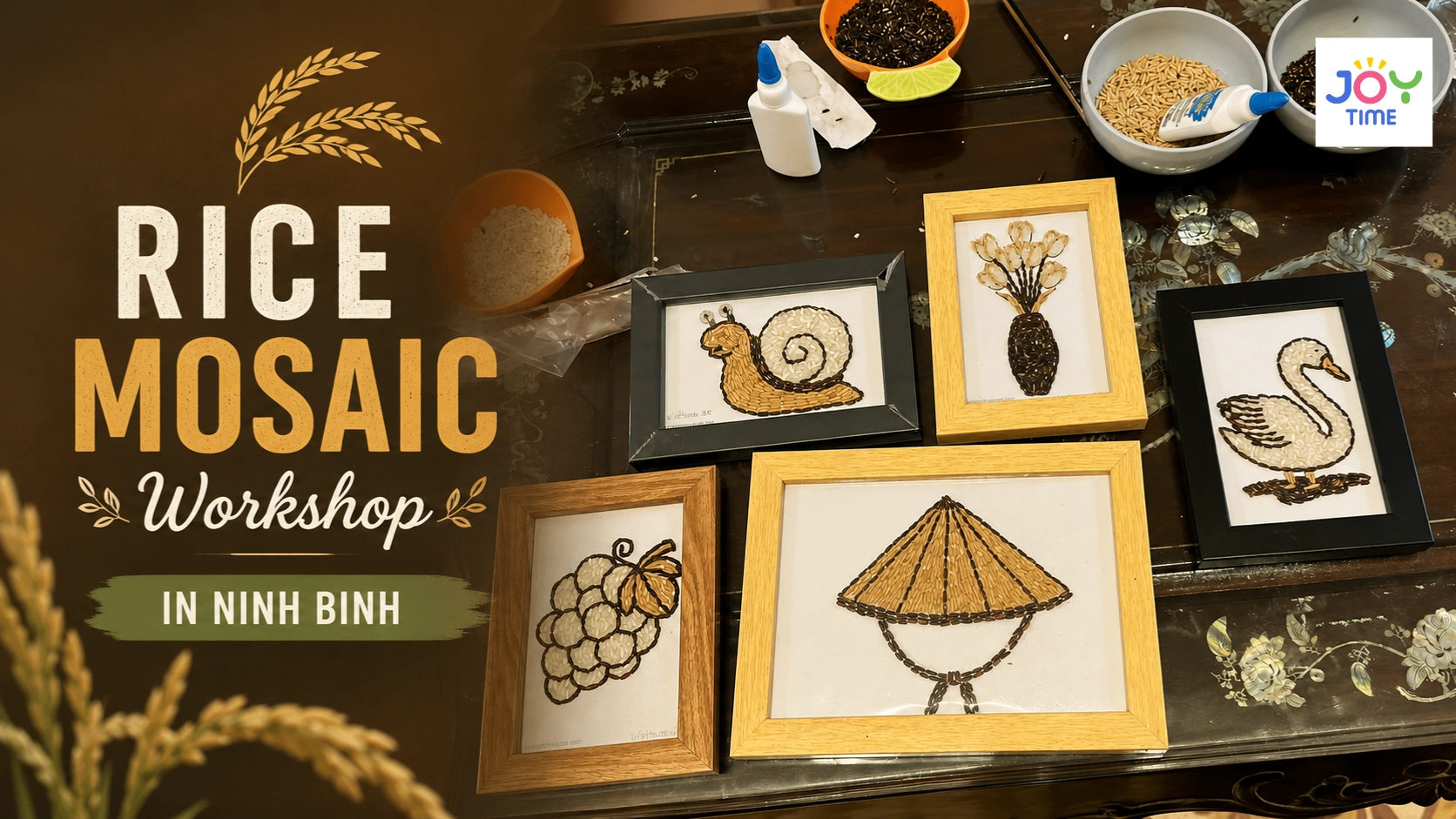 Rice Mosaic Workshop in Ninh Binh