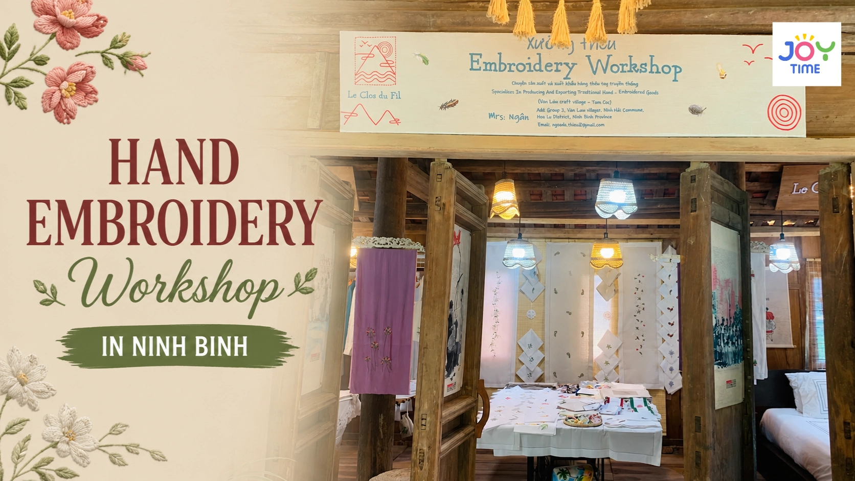 Hand embroidery Workshop in Ninh Binh