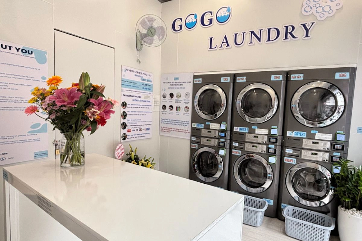 Go Go Laundry combines modern machines with a comfortable atmosphere