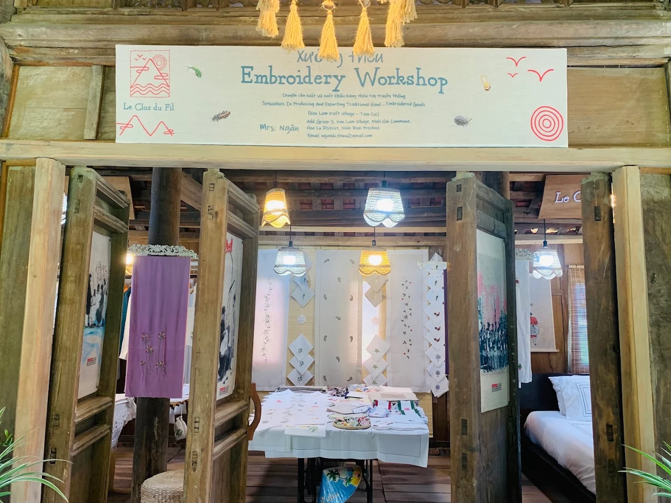 Hand embroidery Workshop in Ninh Binh