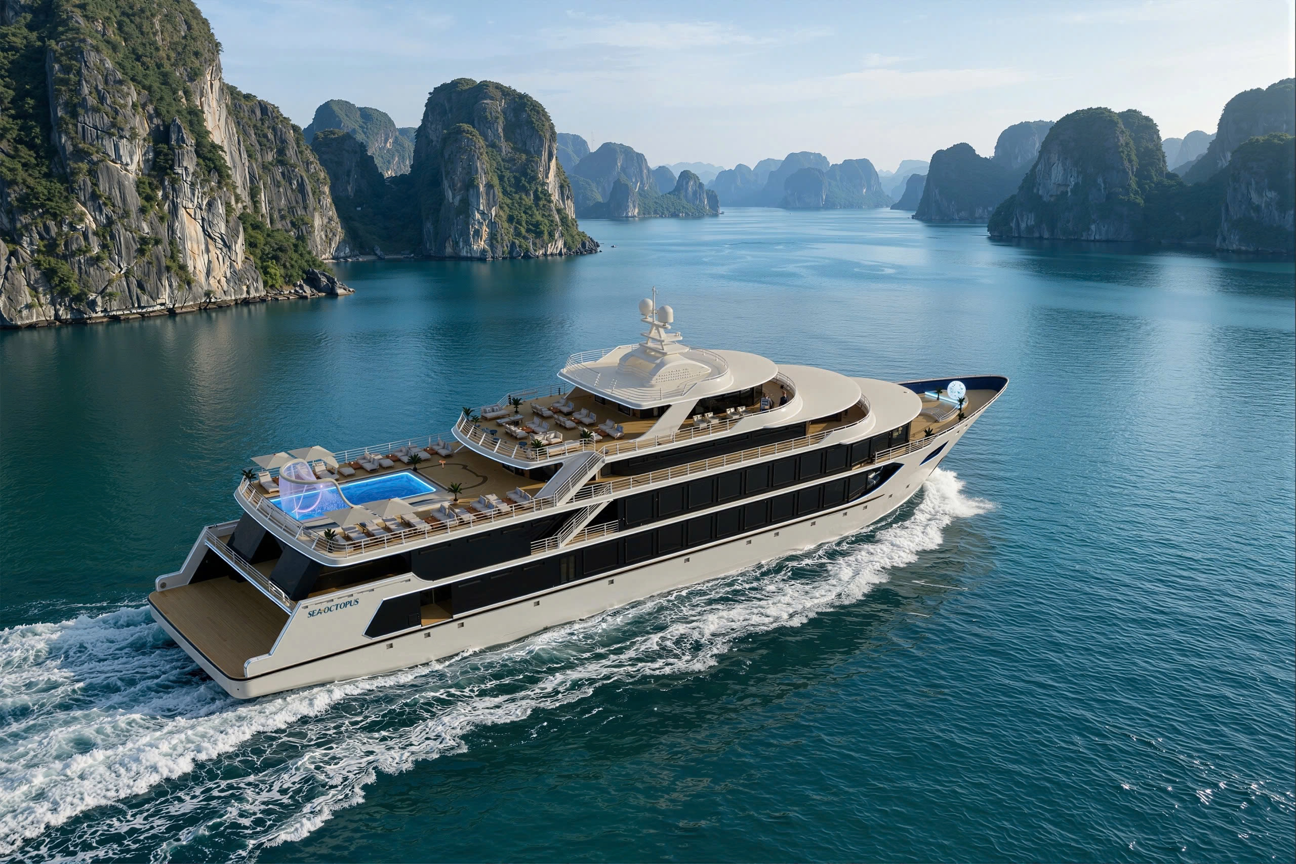 Day tour | Enjoy Halong Bay with Sea Octopus President Cruise