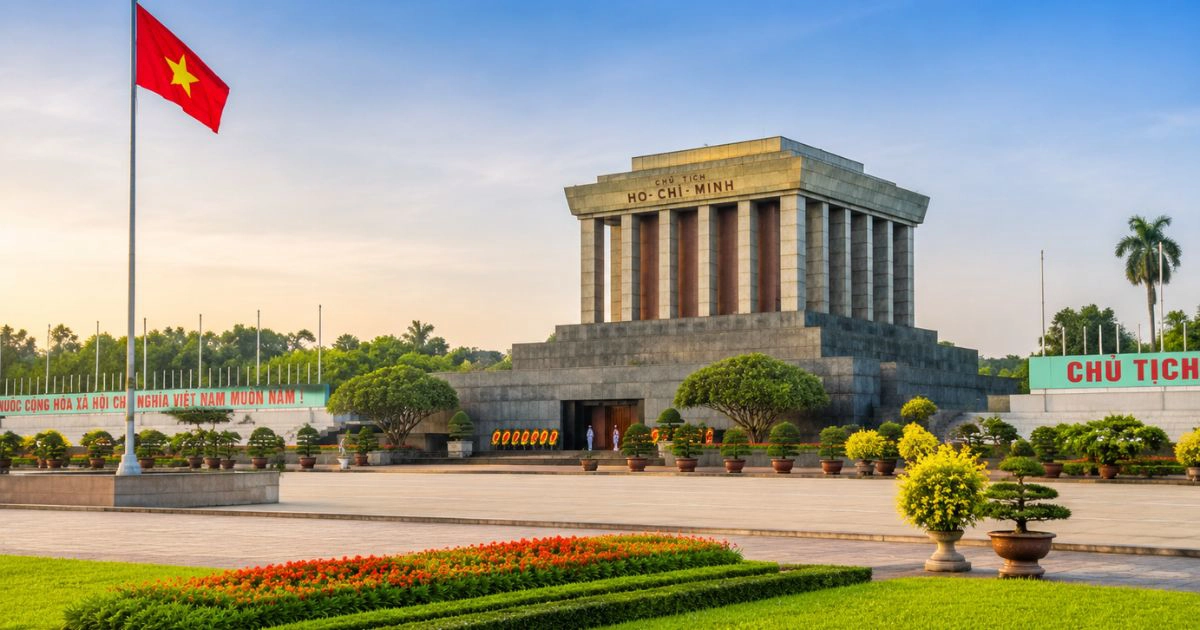 Ho Chi Minh mausoleum complex Hanoi