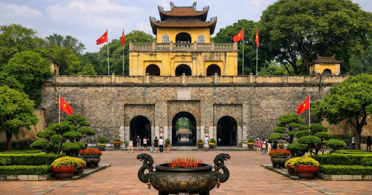 Imperial citadel of Thang Long Hanoi 