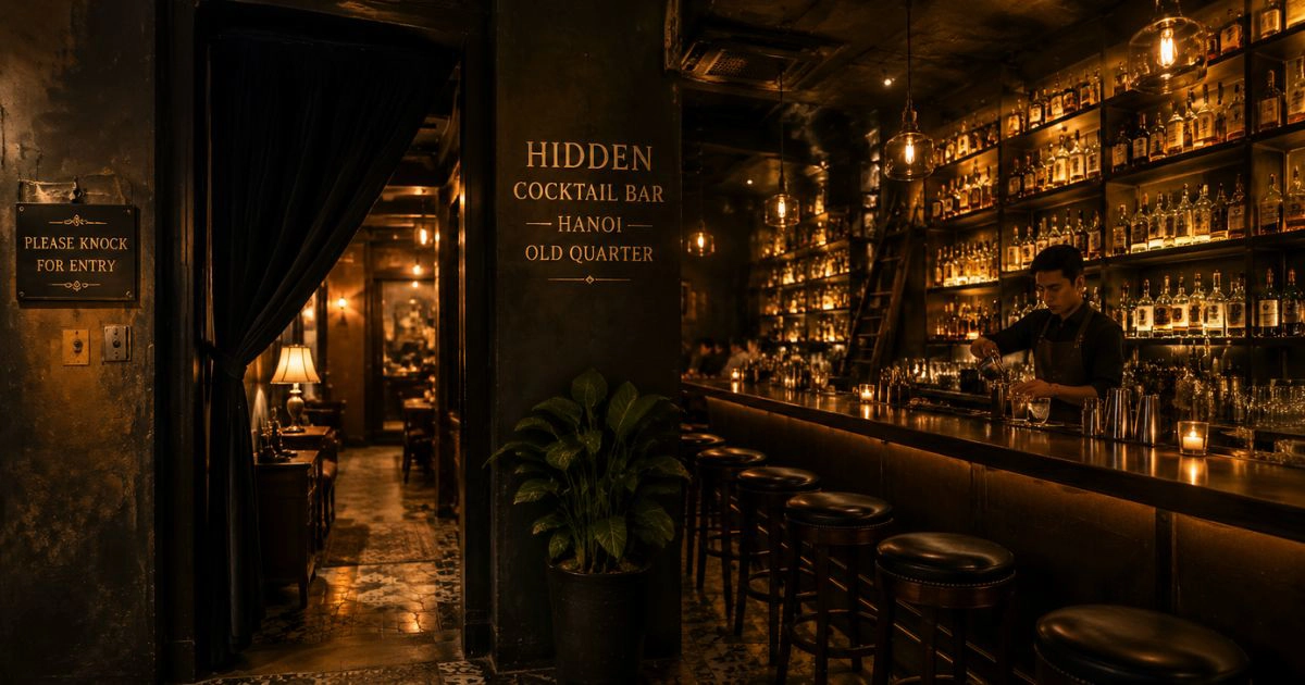 Hidden cocktail bar hanoi old quarter