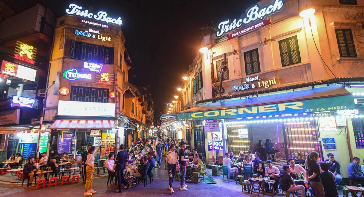 Ta hien beer street hanoi old quarter nightlife