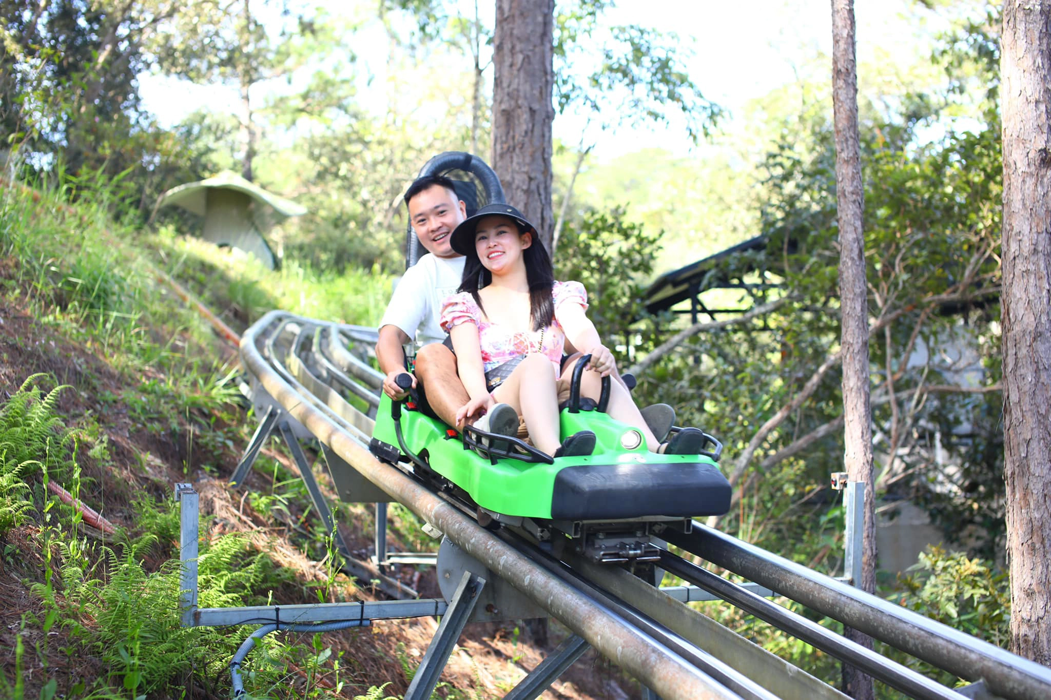 Day Tour | Langbiang Mountain, Datanla Waterfall & Crazy House Tour from Da Lat